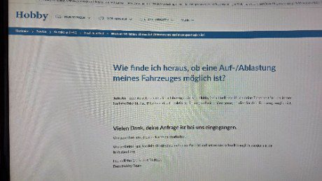 Kann ich meinen Hobby Wohnwagen auflasten?