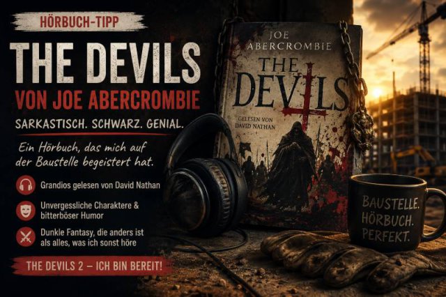 Das Hörbuch-Highlight auf der Baustelle: "The Devils" von Joe Abercrombie